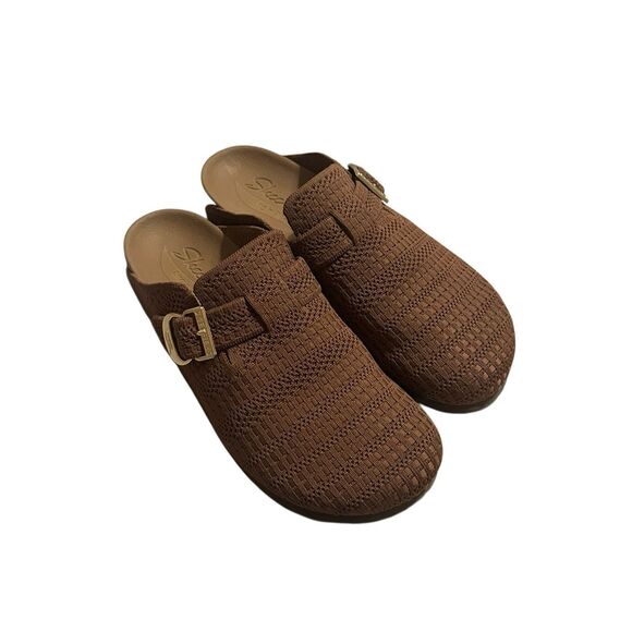 Skechers granola brown clog too late relaxed fit 9 - Picture 1 of 10